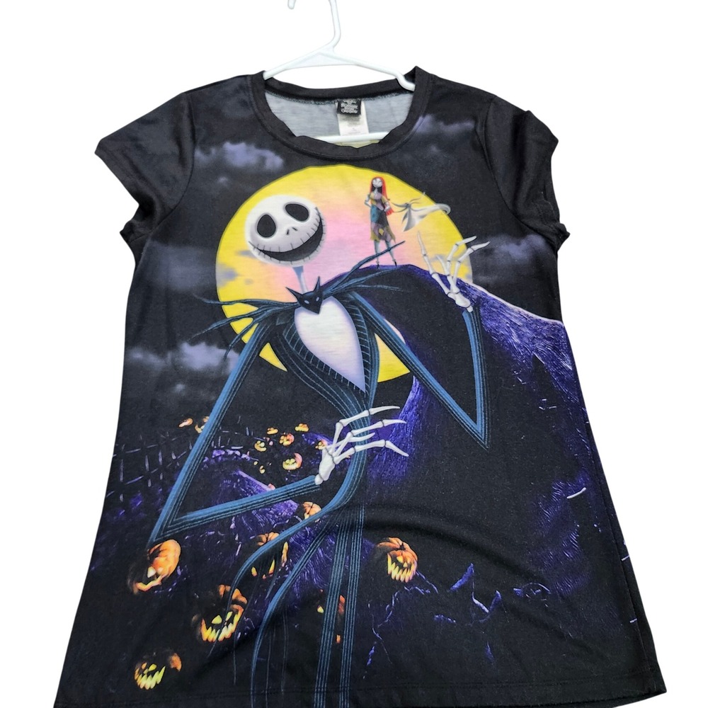 Disney Top Girls 11/13 Nightmare Before Christmas Black Jack Skellington EUC